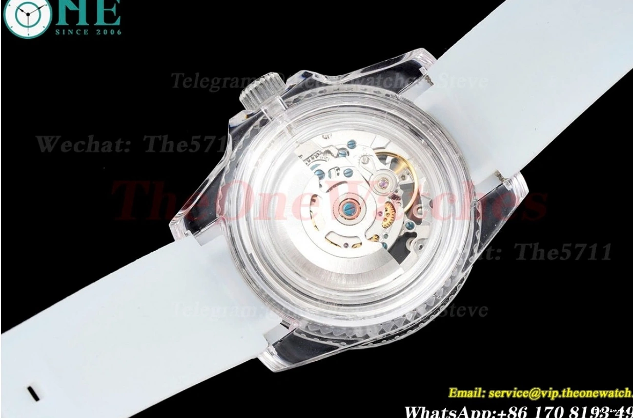 A2824 Acrylic F8F Skeleton Date No Submariner RU Dial 40MM 1210